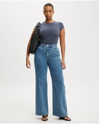 Cotton On - Curvy Stretch Wide Jeans