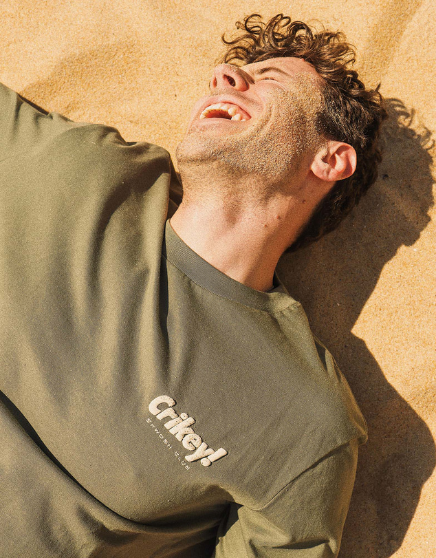 Skwosh - Crikey Men's Graphic Tee in Khaki