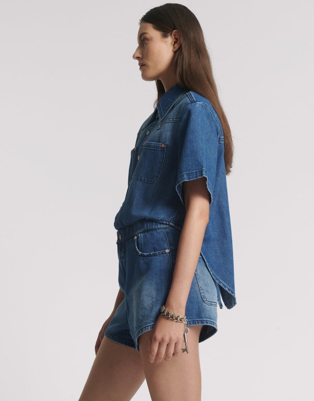 ONE TEASPOON - Taylor Denim Jumpsuit - Rosewood