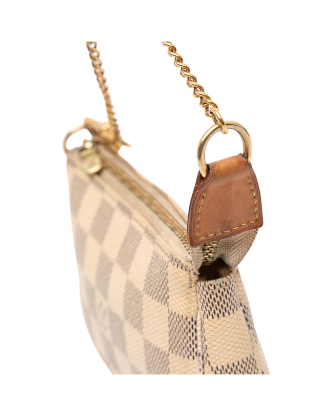 Pre-Loved by Azura Reborn - Pre-Loved Damier Azur Mini Pochette Accessoires