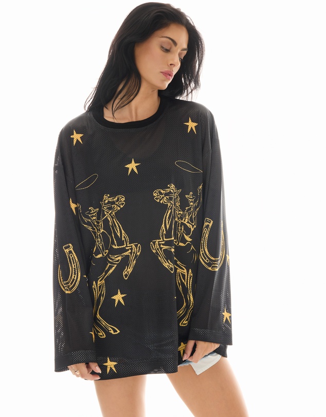 THE TALES - Cowboy Long Sleeve Football Jersey
