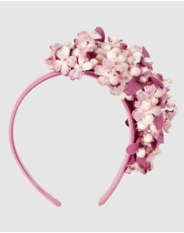 Max Alexander - Pink Flower Fascinator Headband