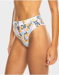 Roxy - Womens Salma Mid Waist Bikini Bottom