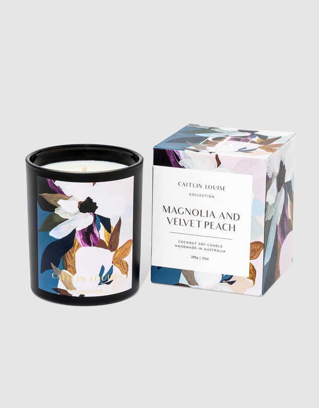 Caitlin Louise Collection - Magnolia & Velvet Peach Artist Candle
