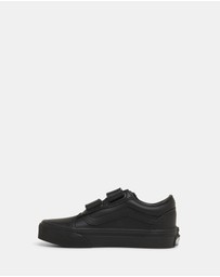 Vans - Old Skool Black Leather Youth