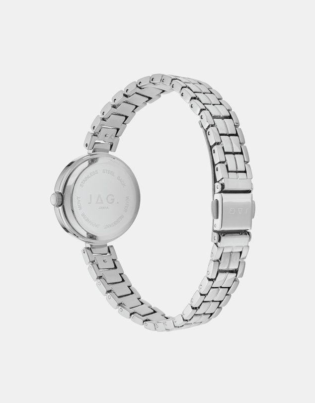 Jag - Kelly Womens Black MOP Dial 27mm Silver Watch