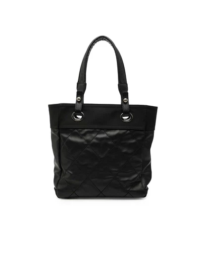 Pre-Loved by Azura Reborn - Pre-Loved Small Quilted Coated Canvas Paris Biarritz Tote