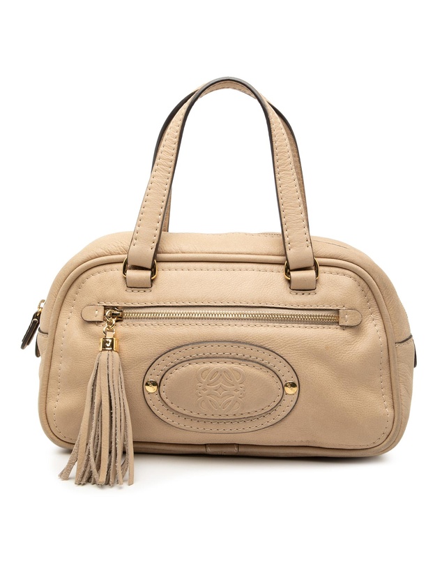Pre-Loved by Azura Reborn - Pre-Loved Mini Anagram Leather Tassel Handbag