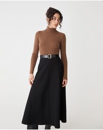 Forcast - Janice A-Line Ponte Skirt