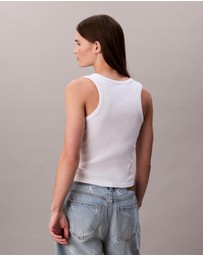 Calvin Klein Jeans - Cotton Stretch Ribbed Tank Top
