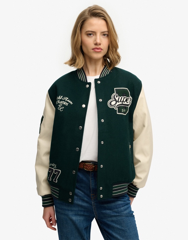 Superdry - Patched Varsity Bomber Jacket