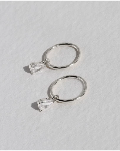 SAINT VALENTINE - Valentine Mini Hoops - Silver