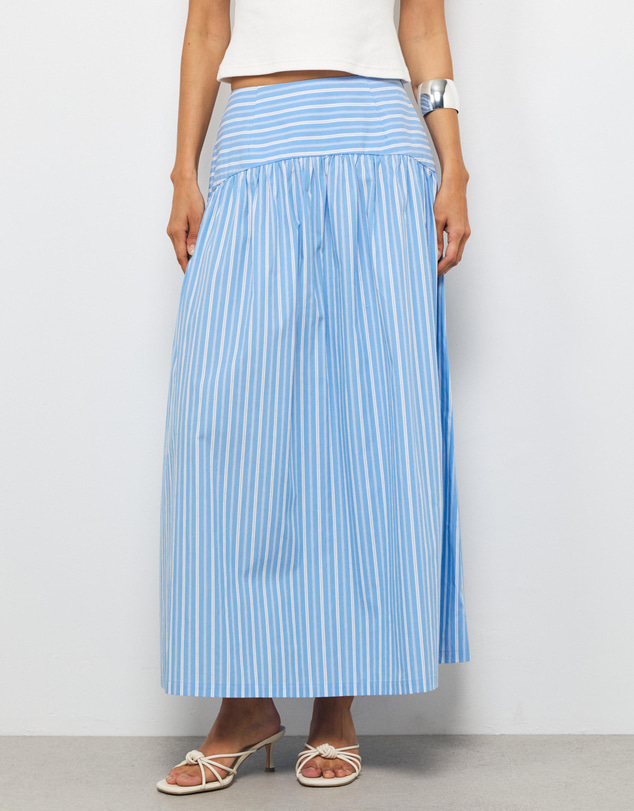 AERE - Ava Stripe Maxi Skirt