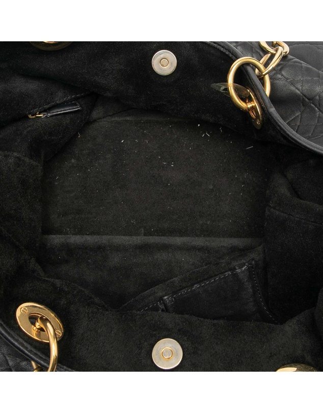 Pre-Loved by Azura Reborn - Pre-Loved Large Lambskin Cannage Lady Dior Soft Shopping Tote