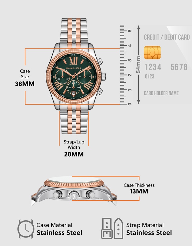 Michael Kors - Lexington Two Tone Chronograph Watch