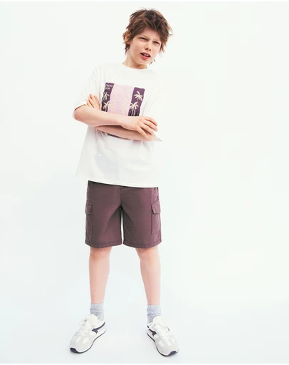 M.N.G - Volcano Cargo Shorts - Kids-Teens