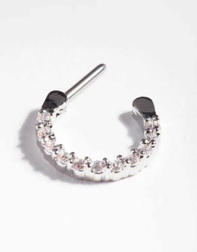 Lovisa - Surgical Steel Cubic Zirconia Septum Ring