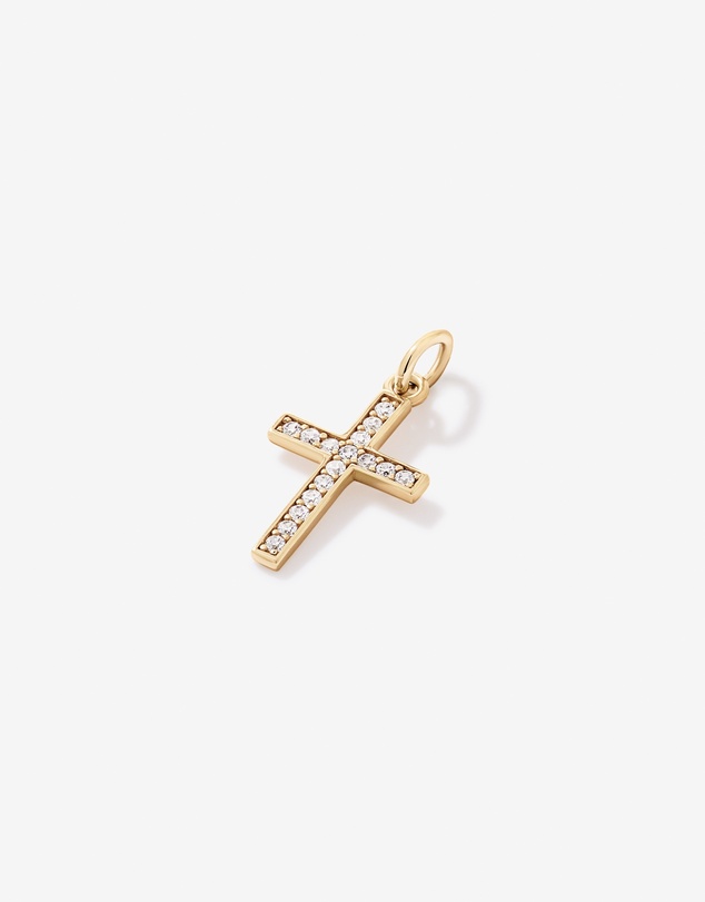 Michael Hill - Cross Pendant with Cubic Zirconia in 10kt Yellow Gold