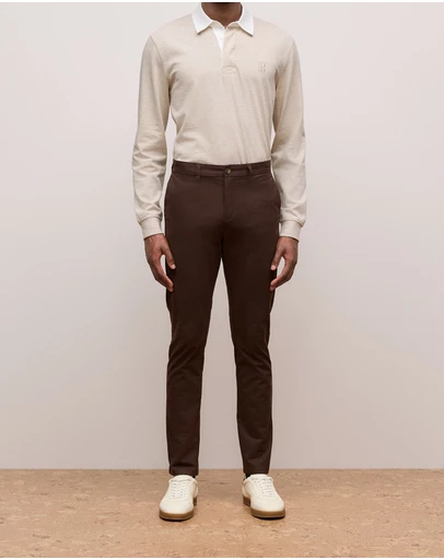 Trenery - Slim Fit Chino in Coffee Bean