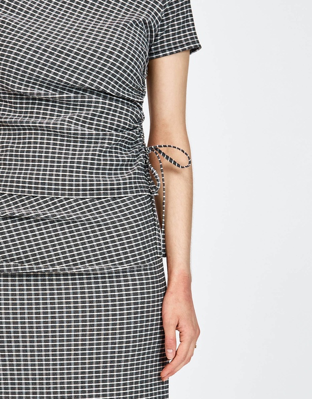 bul - Bruns Top Black White Check