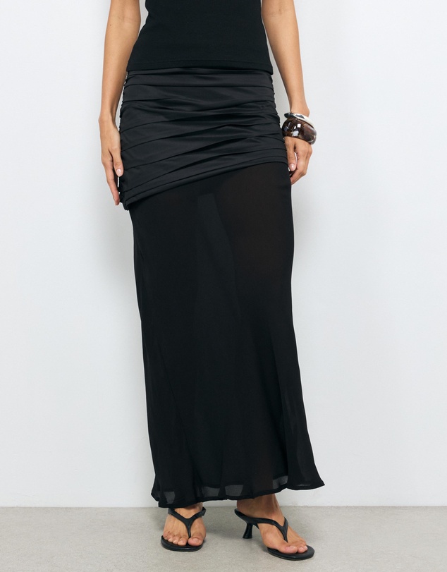 AERE - Asymmetric Maxi Skirt