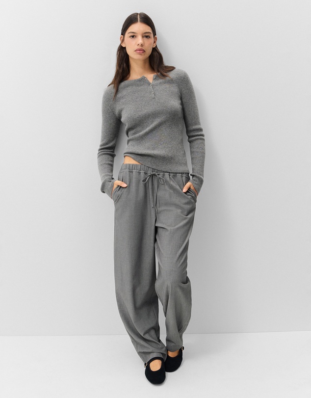 UNISON - Wool Henley Knit