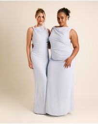 Six Stories - Twist Asymmetrical Chiffon Bridesmaid Dress
