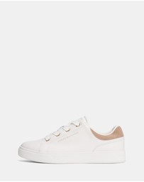 Tommy Hilfiger - Leather Cupsole Sneakers - Women's