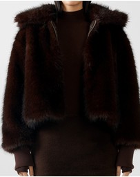 BY.DYLN - Reese Faux Fur Bomber