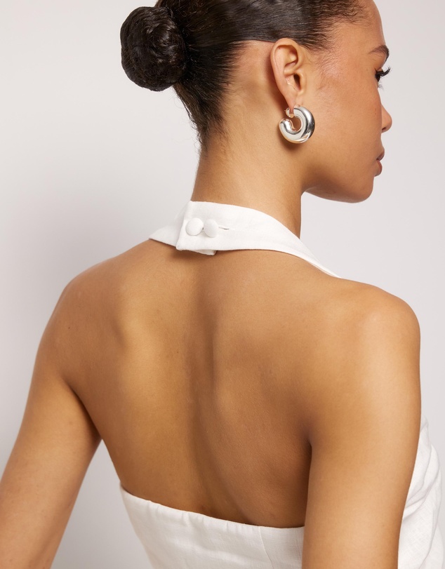 AERE - Tessa Linen Halter Top