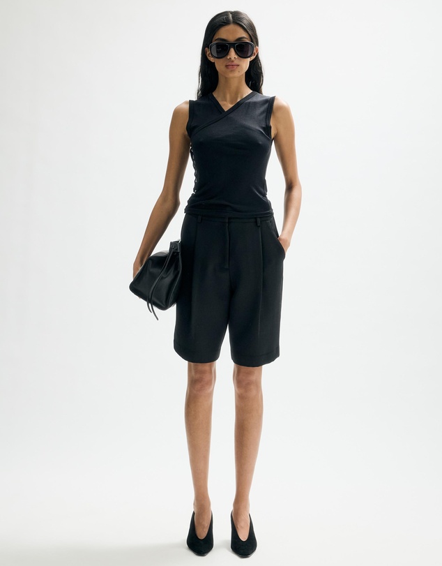 Minima Esenciales - Deya Semi Sheer Wrap Tank
