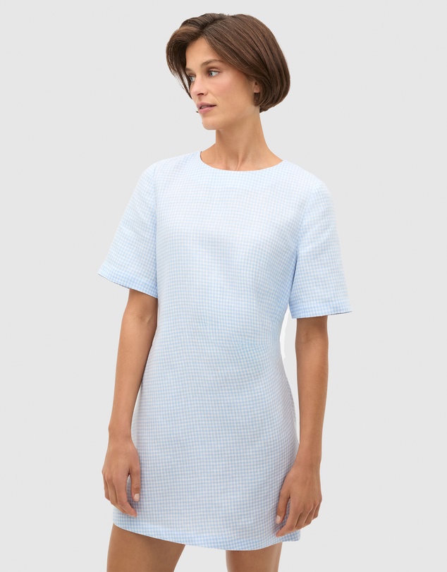 Seed Heritage - Linen Gingham Mini Dress