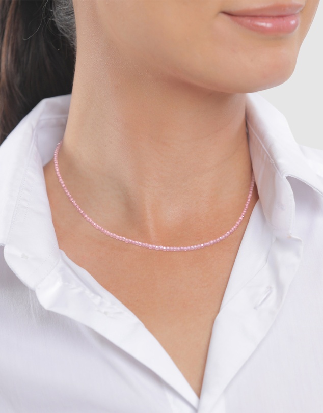 Elli Jewelry - Necklace Quartz Beaded Summer 925 Sterling Silver Gold-Plated