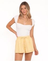 Petal & Pup - Mattina Shorts - Mango Stripe