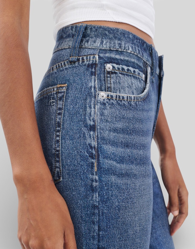 rag & bone - rb Miramar Ponte Harlow Mid Rise Ankle Straight