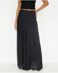 Dazie - Afloat Polka Dot Maxi Skirt