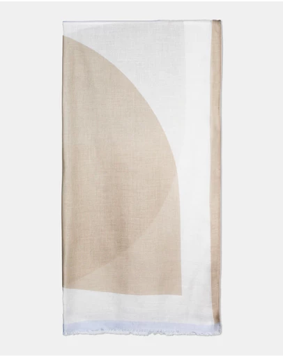 Morgan & Taylor - Lotus Light-Weight Scarf in Beige