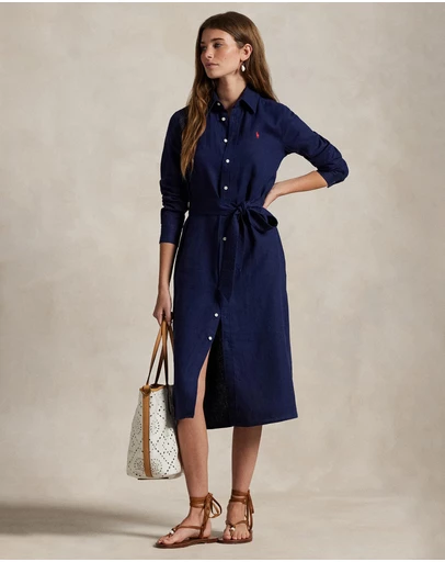 Polo Ralph Lauren - Belted Linen Shirtdress