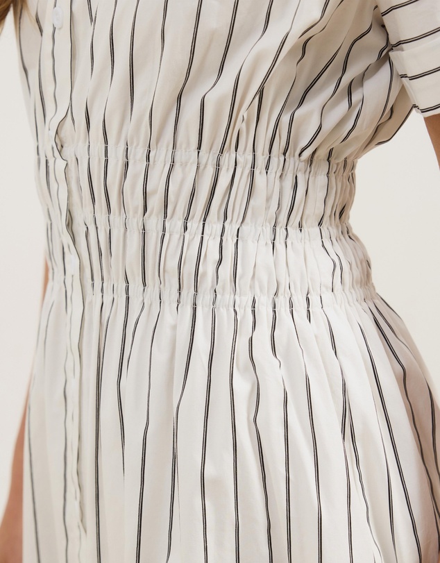Atmos&Here - April Cotton Poplin Midi Shirt Dress