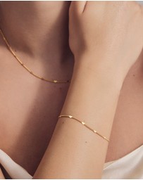 SAINT VALENTINE - Fine Heart Chain Bracelet - Gold