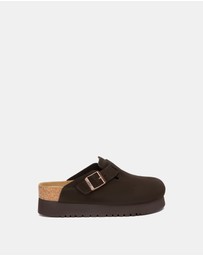 EVERAU - Australian Shepherd Ugg Berrin Platform Cow Suede Upper Loafer Oxfords Flats
