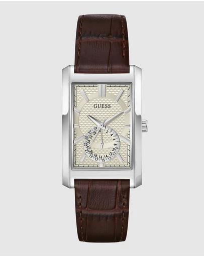 GUESS - GUESS Mens Brown Analogue Watch