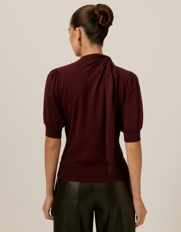 Tussah - Alice Neck Tie Knitted Top