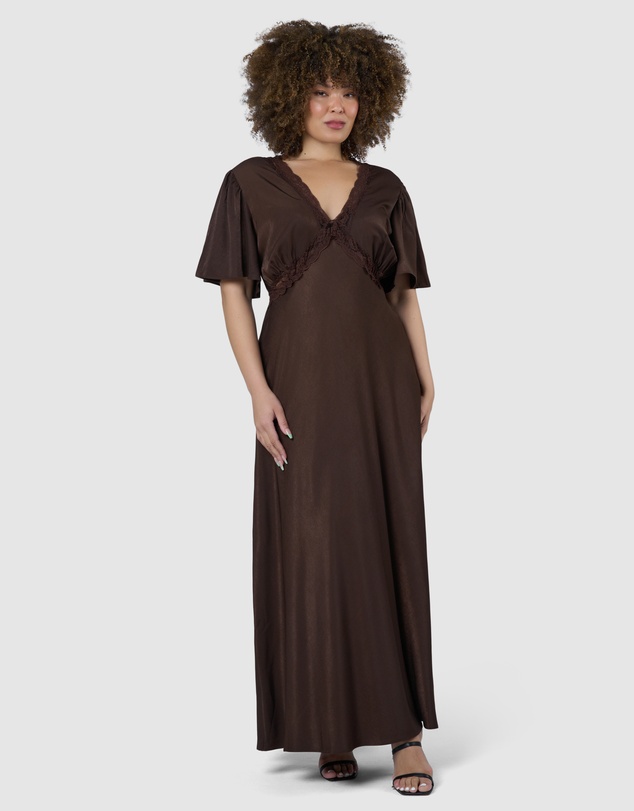 Sunday In The City - Electric Guitars Maxi Dress