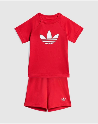 adidas Originals - Trefoil Shorts and Tee Set - Babies-Kids