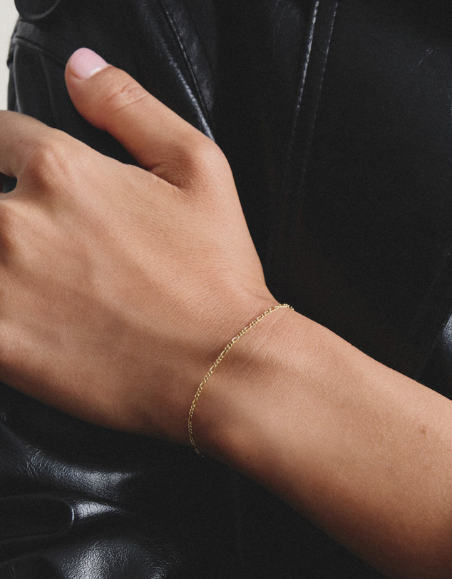THOMAS SABO - Gold-Tone Stainless Steel Figaro Bracelet 1.4mm