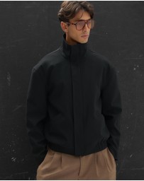 AERE - Cassian Funnel Neck Zip Jacket