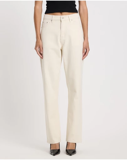 Minima Esenciales - High Rise Straight Leg Jeans
