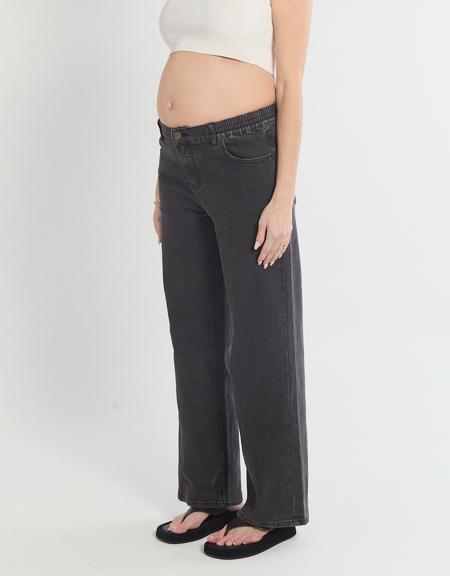 Soon Maternity - Relaxed Wide Leg Jeans