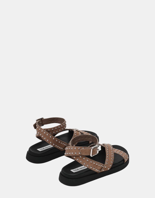 Steve Madden - My Bestie-S Taupe Suede Sandals